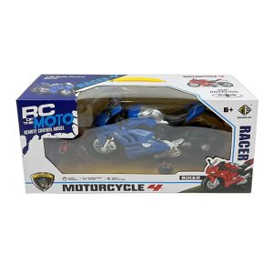 Детски мотор, С дистанционно, Звук и Светлини, 360° въртене, Син