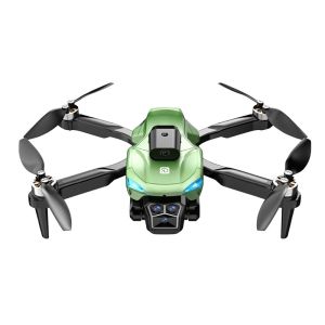 Сгъваем дрон с камера и сензори за препятствия, зелен цвят