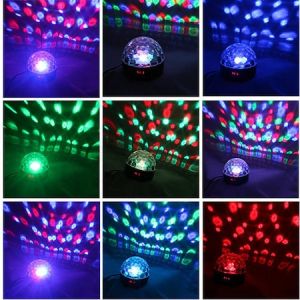 Диско лампа, С Дистанционно, LED MP3, Bluetooth, Диско глобус