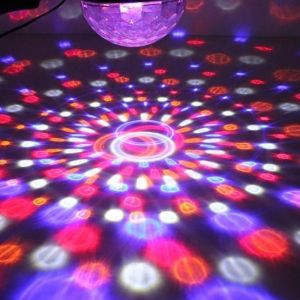 Диско лампа, С Дистанционно, LED MP3, Bluetooth, Диско глобус