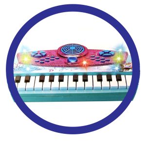 Детско пиано с микрофон и столче