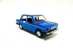 Метална кола Lada, Със светлини и звуци, Синя, Без опаковка