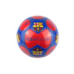 Футболна топка FC Barcelona, размер 5, синьо-червена