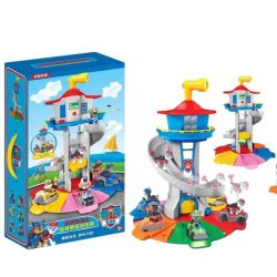 Игрален комплект Пес Патрул, Кула с пързалка, 50 см