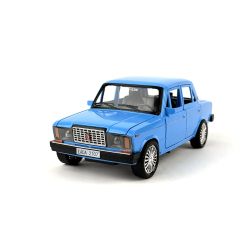 Метална кола Lada 2107, Мащаб 1:18, Синя, Без опаковка