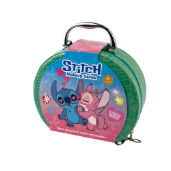 Детски комплект за грим в куфарче Stitch Makeup Series, 15 части, Зелен