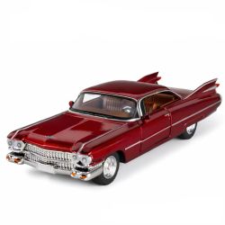 Метален автомобил Cadillac Eldorado 1959, 1:24, Червен, Без индивидуална опаковка