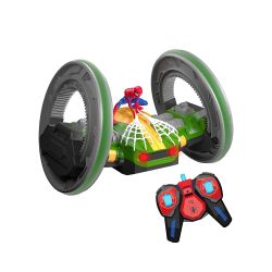 Каскадьорска кола със Спайдърмен, 2.4 GHz, дистанционно управление, 360° въртене