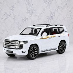 Метален джип Toyota Land Cruiser LC300, 1:24, Бял, Без индивидуална опаковка