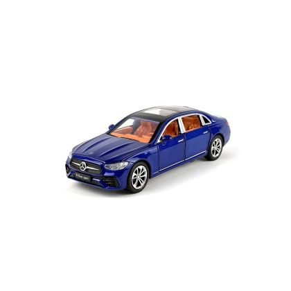 Метална кола Mercedes E-Class,1:32 – син, Без опаковка