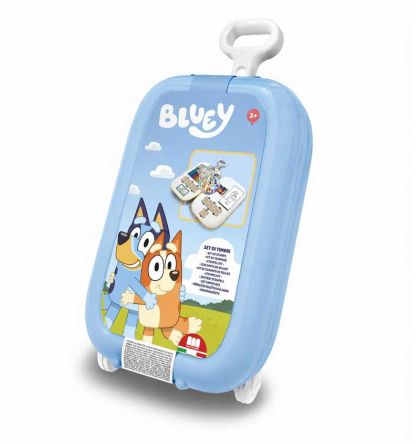 Детски комплект за рисуване Bluey в куфарче на колелца с аксесоари 