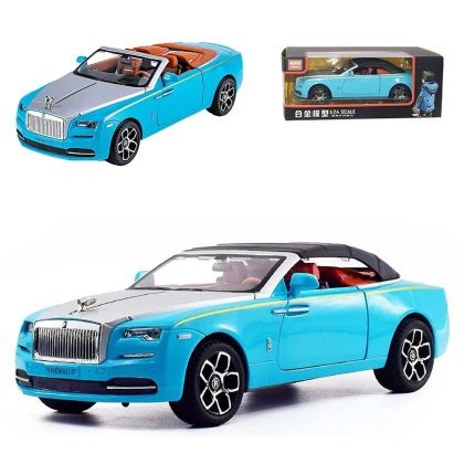 Метална кола Rolls-Royce Dawn Cabriolet 1:24, синя