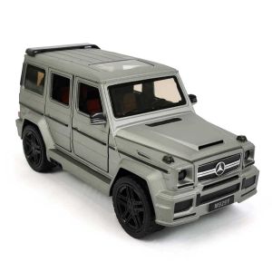 Метален джип с звук и светлини, Mercedes G Class/ сива, Без опаковка