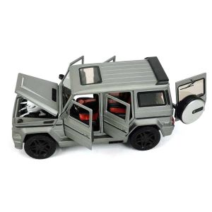Метален джип с звук и светлини, Mercedes G Class/ сива, Без опаковка