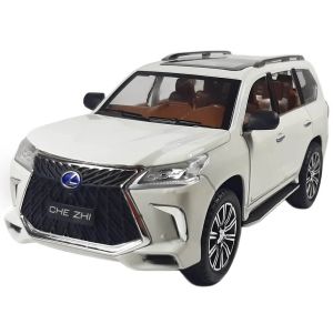 Метален джип LEXUS lx570, с отварящи се врати, бяла, Без опаковка!