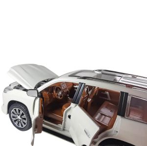 Метален джип LEXUS lx570, с отварящи се врати, бяла, Без опаковка!
