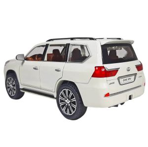 Метален джип LEXUS lx570, с отварящи се врати, бяла, Без опаковка!