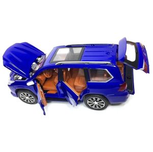 Метален джип LEXUS lx570, с отварящи се врати, синя, Без опаковка!