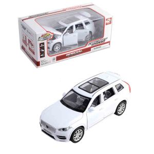 Метална количка volvo , с отварящи се врати, бял