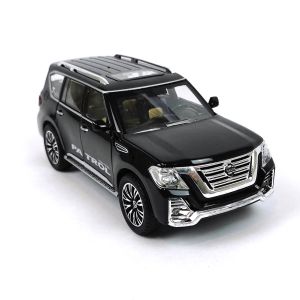 Детски джип Nissan, Метален, Отварящи се врати, Черен, Без опаковка