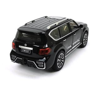 Детски джип Nissan, Метален, Отварящи се врати, Черен, Без опаковка