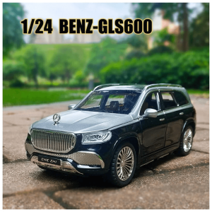 Метален джип mercedes-maybach gls 600, С отварящи се врати, Сив