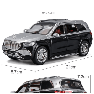Метален джип mercedes-maybach gls 600, С отварящи се врати, Бял