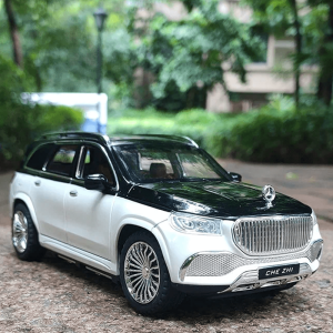 Метален джип mercedes-maybach gls 600, С отварящи се врати, Бял