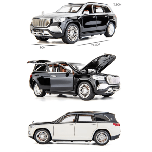 Метален джип mercedes-maybach gls 600, С отварящи се врати, Бял
