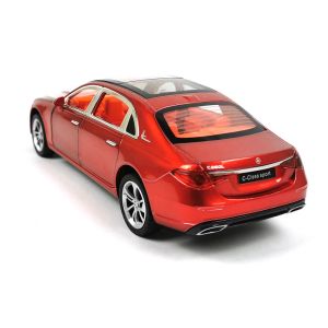 Метален автомобил Mercedes Benz C Class, Червен, Без опаковка