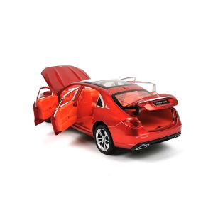 Метален автомобил Mercedes Benz C Class, Червен, Без опаковка