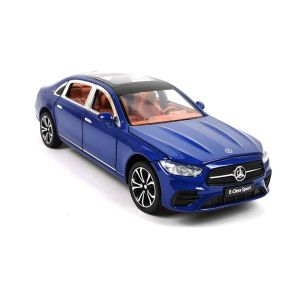 Метален автомобил Mercedes Benz E Class, Син, Без опаковка