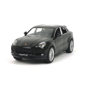 Метална кола Porsche Cayenne, С отварящи се врати, 1:24, Черна, Без опаковка