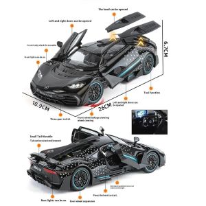 Метална кола Mercedes-AMG ONE – 1:18, черен, Без опаковка
