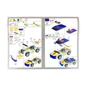 Метален конструктор полицейска кола 119 части – сглобяем модел