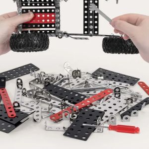 Метален конструктор мотокар 127 части – сглобяем модел Forklift