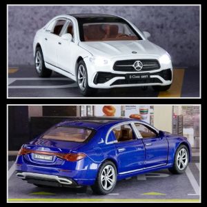 Метална кола Mercedes E-Class,1:32 – син, Без опаковка