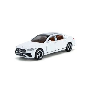 Метална кола Mercedes E-Class,1:32 – бял, Без опаковка