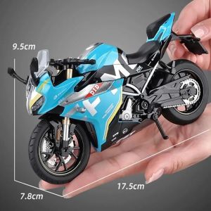 Метален пистов мотор 1:12 – син, без опаковка