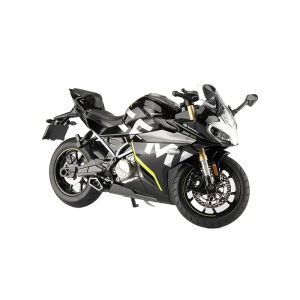 Метален пистов мотор 1:12, черен пистов дизайн, без опаковка