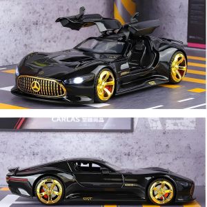 Метална кола Mercedes-Benz Vision GT 1:32 – Черен със светлини, Без опаковка