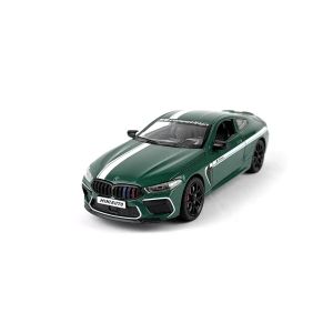 Метална кола BMW M8 Competition 1:24 – зелен със спортни линии, Без опаковка