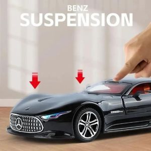 Метална кола Mercedes-Benz AMG Vision GT 1:24 – черен, Без опаковка