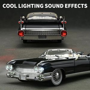 Метален модел Cadillac Eldorado Cabriolet 1:24 – черен ретро, Без опаковка