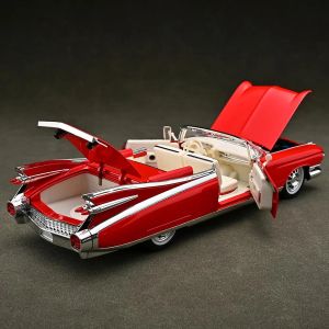 Метален модел Cadillac Eldorado Cabriolet 1:24 – Червен ретро, Без опаковка