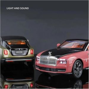 Метален модел Rolls-Royce Ghost 1:24 – розов с черен покрив, Без опаковка