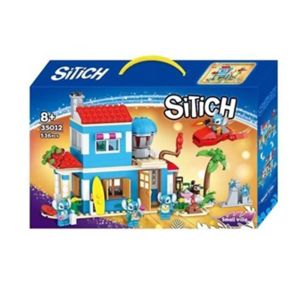 Конструктор Stitch къща 2 в 1 с фигурки, 536 части, комплект за сглобяване