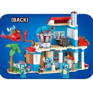 Конструктор Stitch къща 2 в 1 с фигурки, 536 части, комплект за сглобяване
