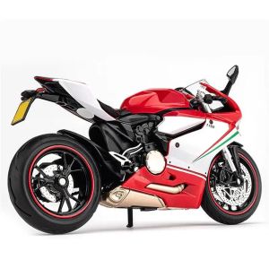 Метален мотор Ducati Panigale 1:12 спортен мотоциклет червен