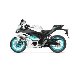 Метален мотор Yamaha R3 1:12 бял със спортен дизайн